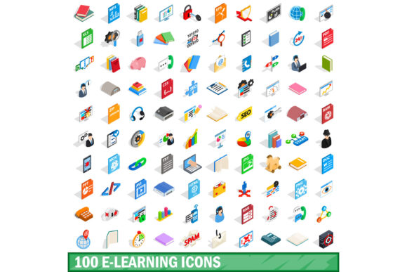 100 E-learning Icons Set: A Comprehensive Evaluation for Designers