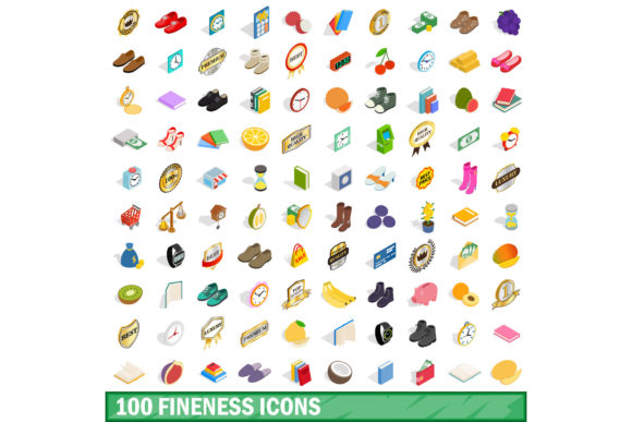 100 Fineness Icons Set