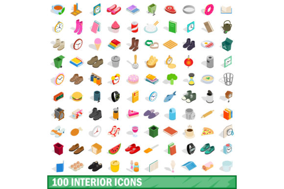100 Interior Icons Set: A Strategic Asset for Visual Communication and Brand Consistency