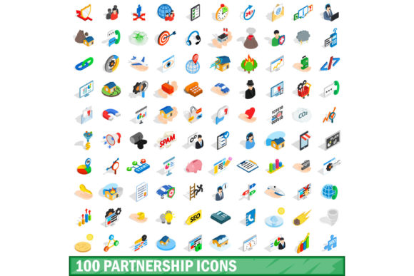 100 Partnership Icons Set: Elevate Your Visual Communication