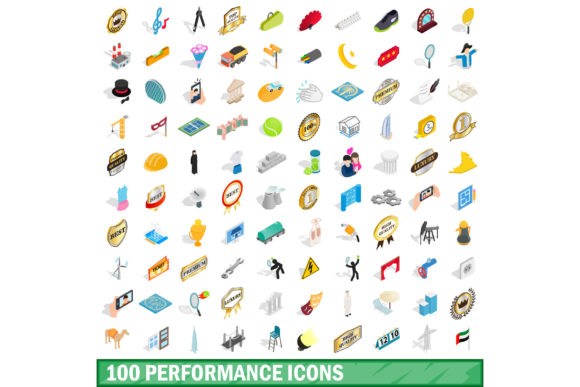 100 Performance Icons Set: Elevating Your Visual Communication