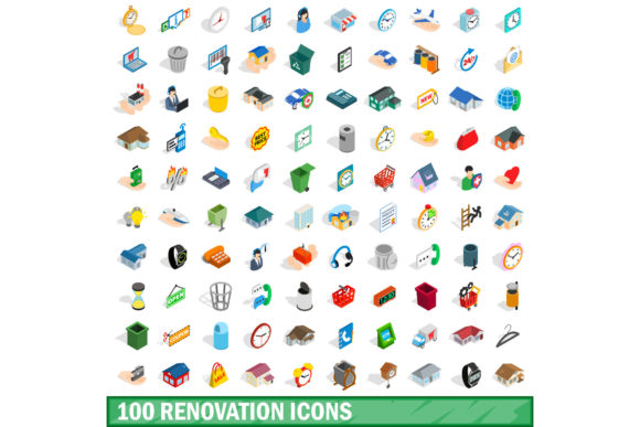 100 Renovation Icons Set: A Practical Evaluation for Designers and Builders