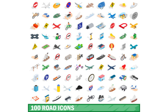 100 Road Icons Set, Isometric 3d Style: A Practical Guide for Modern Designers