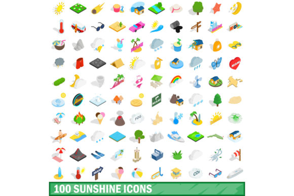 100 Sunshine Icons Set: A Comprehensive Evaluation for Designers