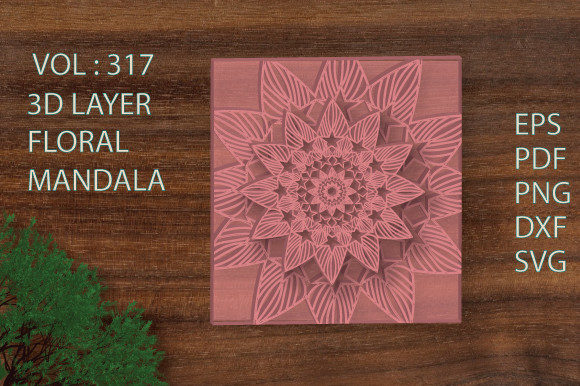 3D Exclusive Mother s Day Layer Mandala