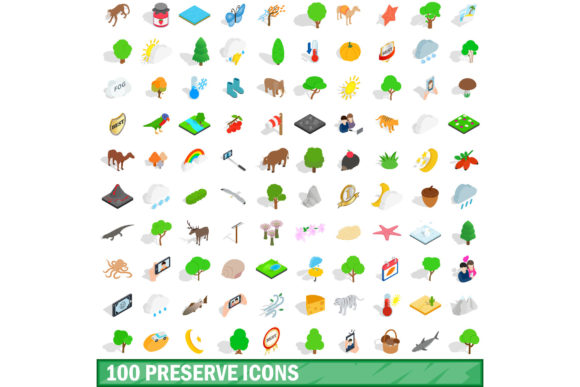 Mastering Visual Storytelling: How the 100 Preserve Icons Set in Isometric 3D Style Transforms Digital Design