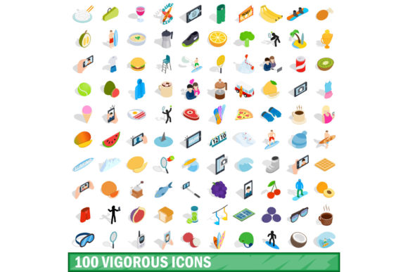 The Power of Motion in Static Design: Mastering the Vigorous Icons Set in Isometric 3D Style