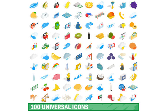 The Ultimate Design Asset: Why the 100 Universal Icons Set in Isometric 3D Style is a Game Changer