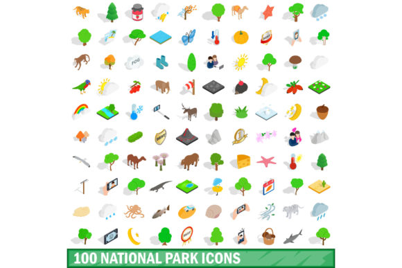 Transforming Landscape Design with the 100 National Park Icons Set