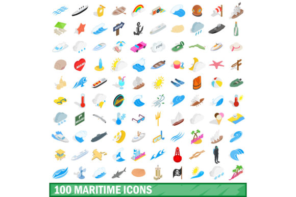 Unlocking Nautical Creativity: The Power of the 100 Maritime Icons Set in Isometric 3D Style